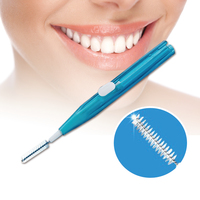 20 sztuk/paczka dorosłych Push-Pull szczoteczka międzyzębowa Dental higiena jamy ustnej wykałaczka czyszczenie zębów Floss Brush ortodontyczna szczotka druciana 4